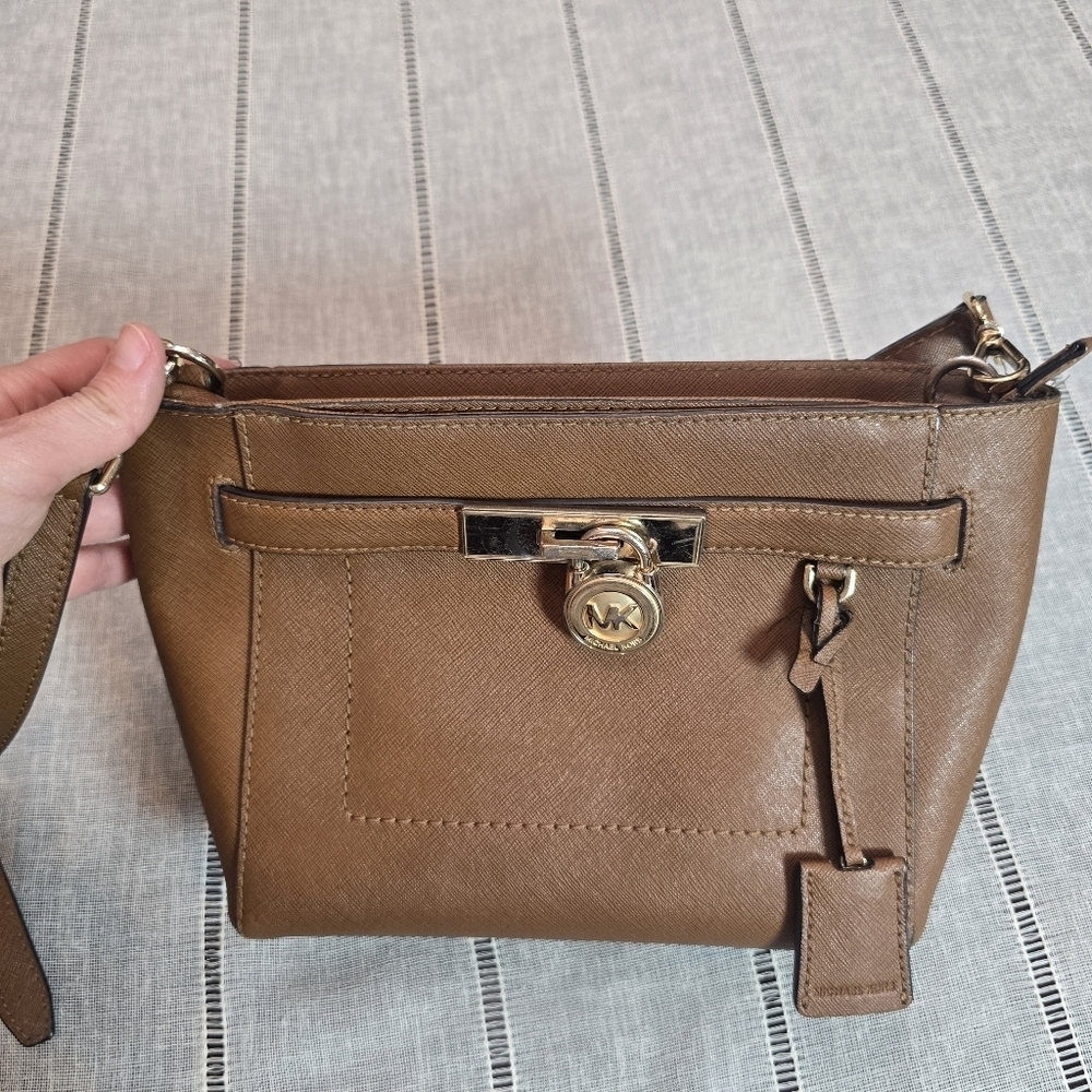 Michael Kors Brown Leather Crossbody Bag - Picture 10 of 12
